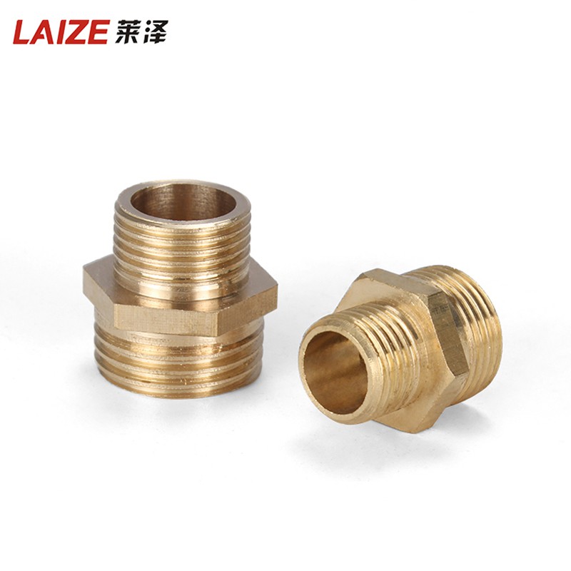Đầu Nối Ống Nước 1 / 8 "1 / 4" 3 / 8 "1 / 2 Male Sang Male Bằng Đồng