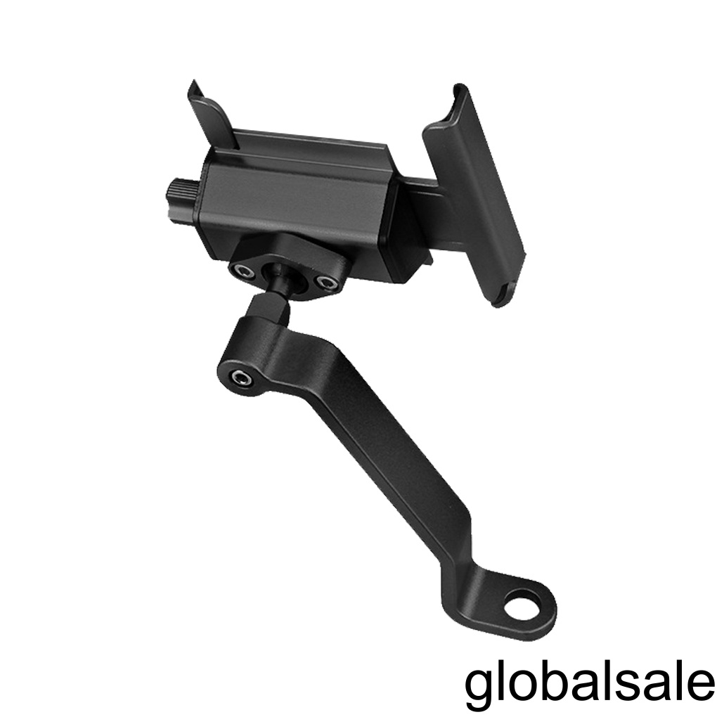 [GLOBAL] Bike Cell Phone Holder Rearview Mirror Mounted Mobile Phone Bracket Aluminum Alloy Clip