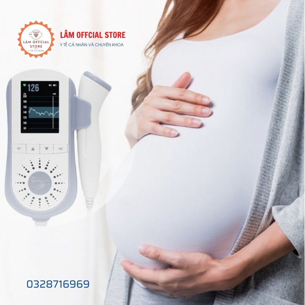 Máy đo tim thai, máy nghe tim thai tại nhà JUMPER JPD-100E bảo hành 24 tháng