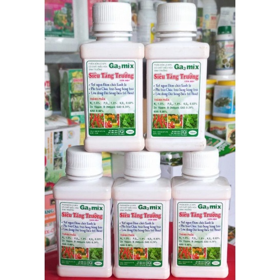 GA3 mix - GA3 sữa siêu tăng trưởng,  chai 100ml
