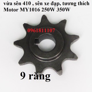Nhông cho motor chạy xích xe đạp (sên 410)