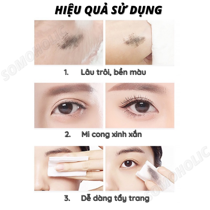 Mascara chuốt mi cong vút dày mi lâu trôi Lameila Somoholic MAS3