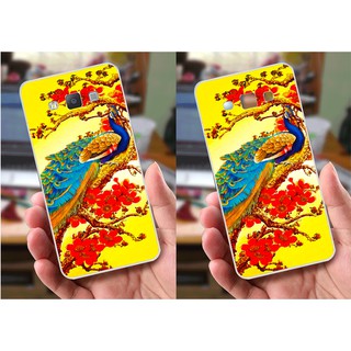 Ốp lưng Samsung A7 (dẻo viền trắng trong) - Hình Chim Công, Cá Chép, Cò
