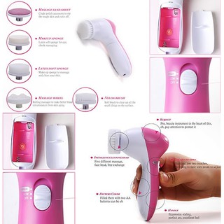 Máy rửa mặt massage 5 trong 1