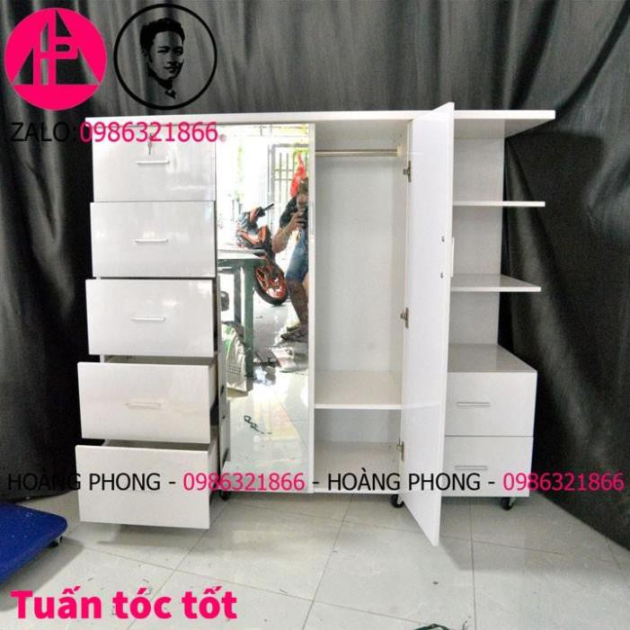 Tủ quần áo Trẻ em nhựa 1m43 x 1m28 Màu trắng  Nhiều ngăn kéo có gương soi  Cao cấp bảo hành 2 năm Miễn phí vận chuyển | BigBuy360 - bigbuy360.vn