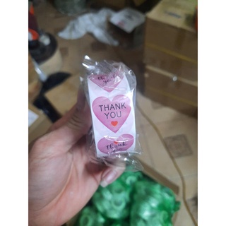 Cuộn 500 stick dán nhãn Thank you dễ thương