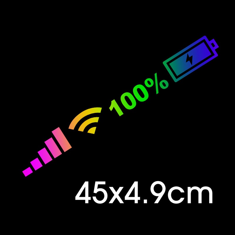 Miếng Dán Trang Trí Xe Hơi Hình Biển Hiệu Wifi Điện Thoại Chống Thấm Nước Và Va Chạm Sáng Tạo