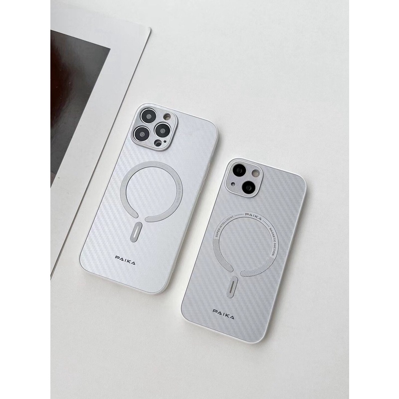 Mới!! Ốp Điện Thoại Từ Tính Chất Liệu PC Và Sợi Carbon Cho iPhone 11 Pro Max 12 Pro Max 13 Pro Max