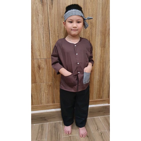 Đồ Bộ Bà Ba Size Đại Lớn 40-45kg Cho Bé Trai Bé Gái , Cotton Hàn Quốc 100%.