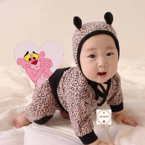 Bộ Dài Tay Cho Bé  Bộ Da Beo Bo Viền Cho Bé Chất cotton cao cấp form siêu đẹp bé mặc ngủ bao ấm