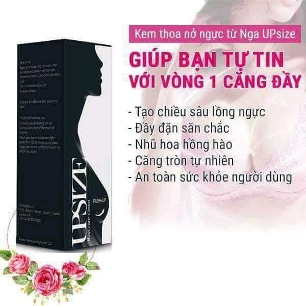 Kem Nâng Ngực Upsize [Liên Bang Nga] - Kem Massa Nở Ngực Giúp Tăng Size Vòng 1, Với Bộ Ngực Căng Tròn, Không Chảy Xệ