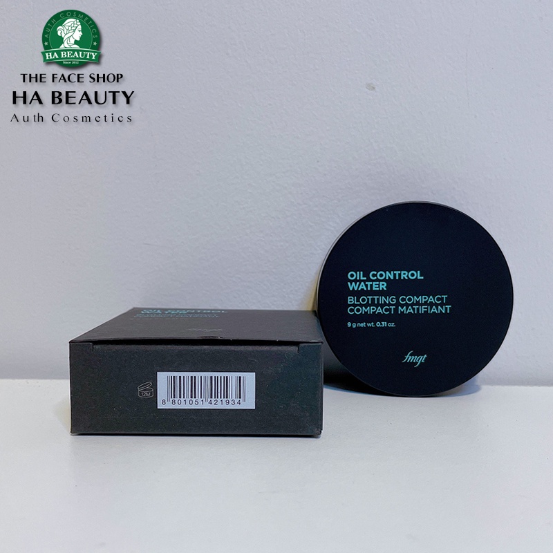 Phấn phủ trong suốt kiểm soát nhờn cho da dầu hỗn hợp The Face Shop fmgt Oil Control Water Blotting Compact 9g