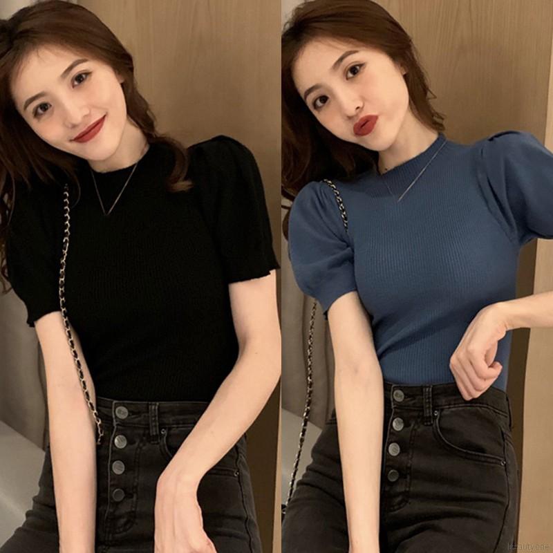 Áo len cổ cao TAY PHỒNG LỠ siêu mềm