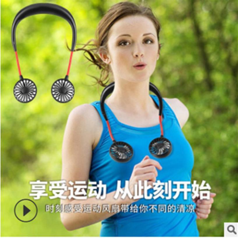 [SỢ GÌ NÓNG] Quạt treo cổ mini thể thao, kiểu dáng Hàn Quốc, 3 cấp độ gió, pin trâu | BigBuy360 - bigbuy360.vn