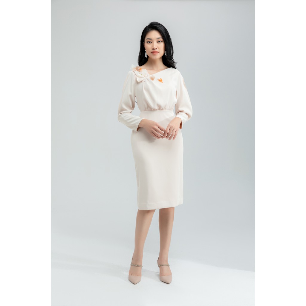 Đầm hoa lan tay lỡ thiết kế IVY moda MS 48C5857 | BigBuy360 - bigbuy360.vn