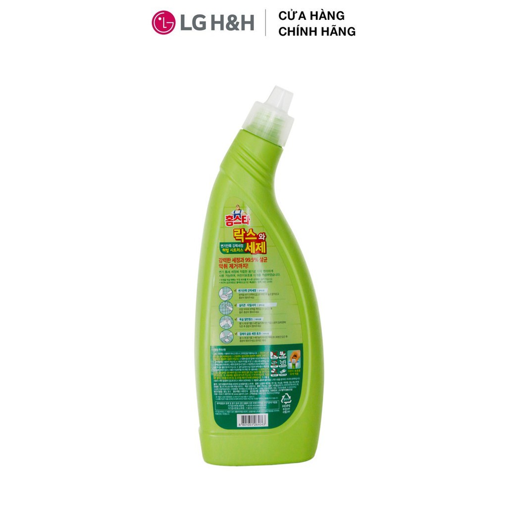 Nước tẩy rửa bồn cầu hương thảo dược Homestar Bleach &amp; Detergent Herb 750ml