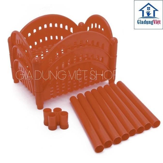 Kệ Chữ Nhật 2-3 Tầng Đựng Đồ Đa Năng Nhựa Việt Nhật 5522