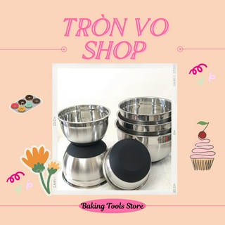 Thau inox đế cao su 20cm