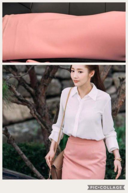 Chân váy bút chì màu hồng phấn công sở( sẵn size) -M26 | BigBuy360 - bigbuy360.vn