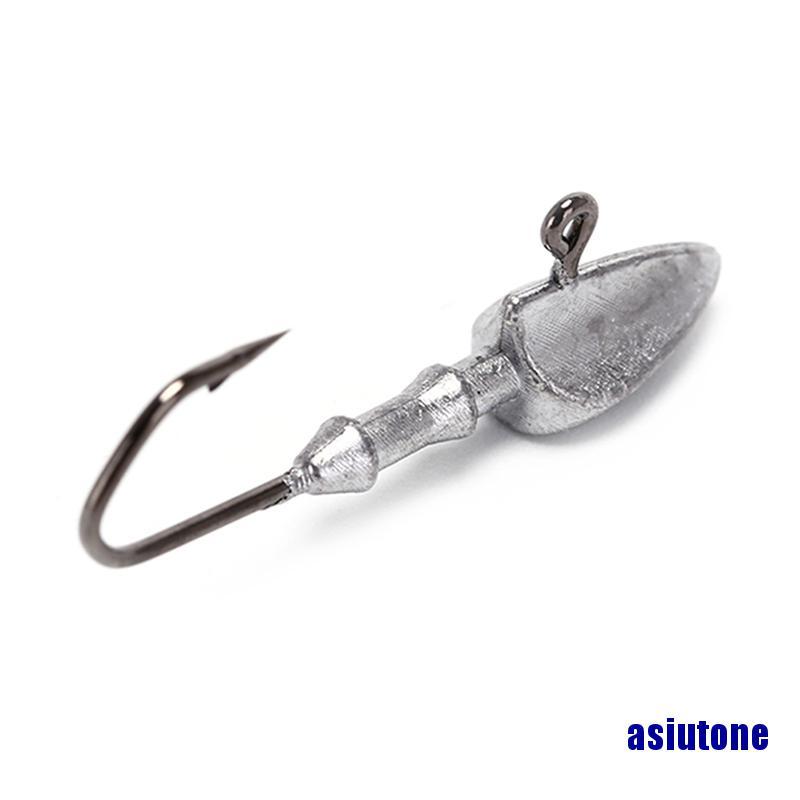 (asiutone) Lead jig Fishing Hooks Triangle Jig Lead Head Hooks Fishing Tackle Accessories