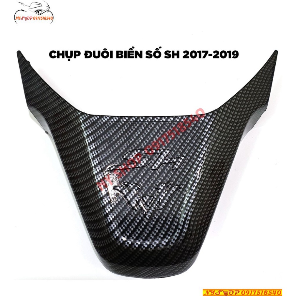 CHỤP ĐUÔI BIỂN SỐ CARBON CHO SH VIỆT 2017 TỚI 2019 (HÀNG ARTISTA LOẠI 1) Ảnh thật Sp