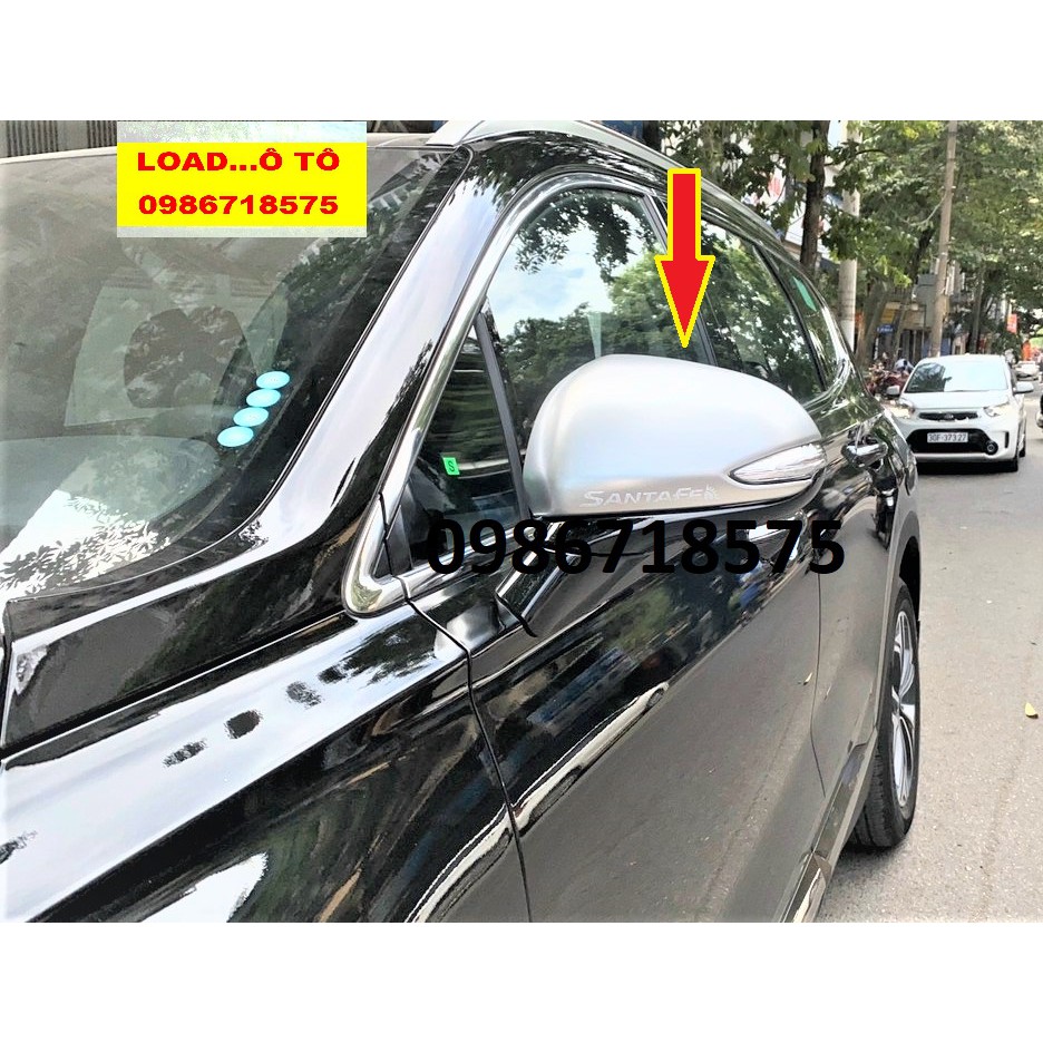 Ốp Gươnng Chiếu Hậu Xe Huyndai Santafe 2019-2021 Mẫu Bạc Mờ Cao Cấp Nhất Thị Trường