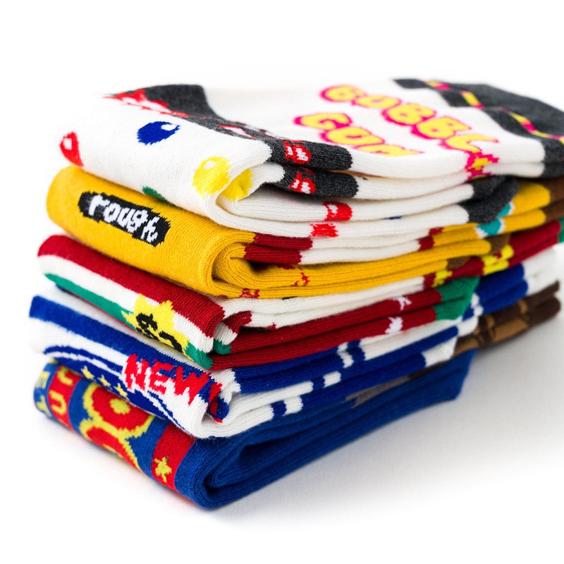 Tất chất liệu cotton mềm in hình hoạt hình