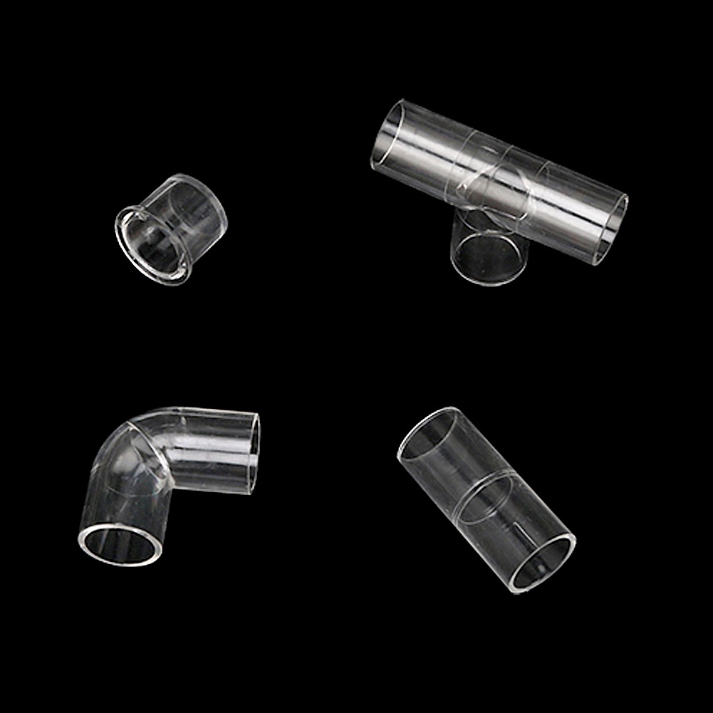 1 Đầu Nối Ống Nước Chữ T Thẳng Bằng Acrylic Trong Suốt 20mm