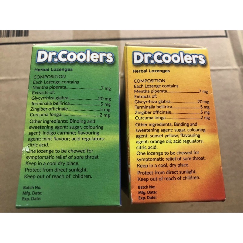 Kẹo ngậm thơm miệng giảm ho Dr.Coolers