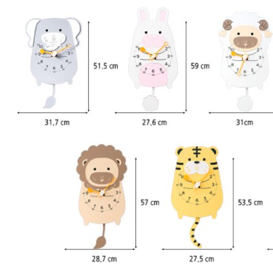 Đồng hồ treo tương, đồng hồ treo tường trang trí nhà cửa decor phòng con Hổ - Tiger wall clock