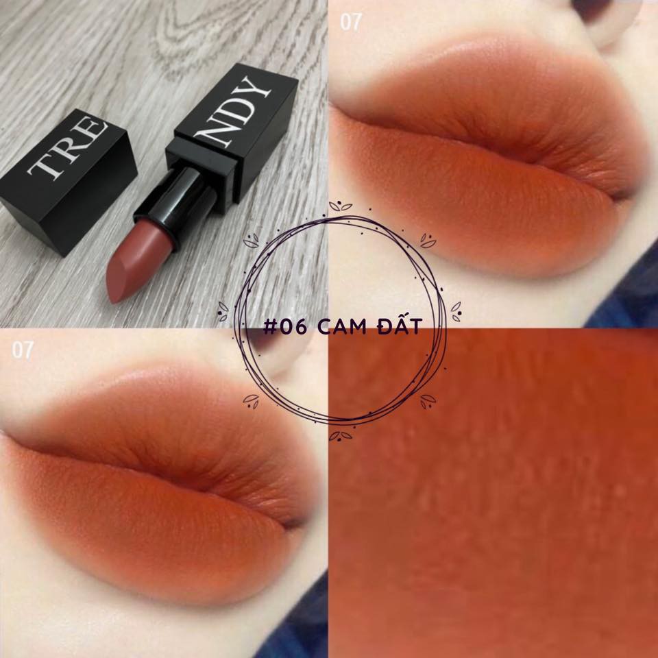 SON SÁP LÌ TRENDY MÀU 06- CAM ĐẤT