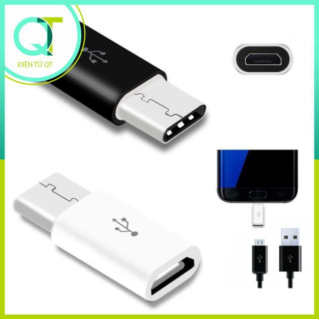 Cổng Chuyển Đổi MicroUSB Sang Type C, typeC,type-C