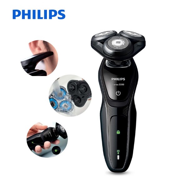 Dao cạo râu điện cao cấp Philips S5079, 3 Lưỡi chức năng Khô & ướt - Nhập khẩu chánh hãng