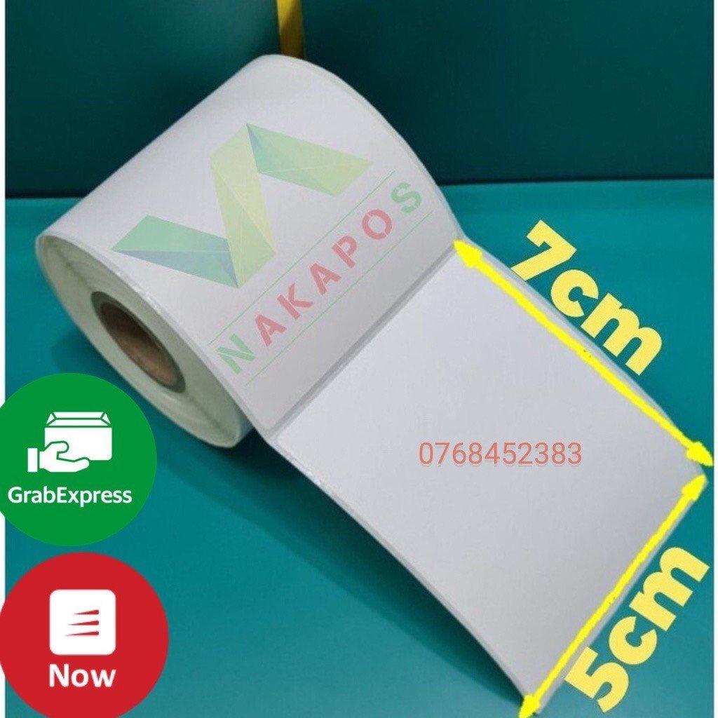 Tem nhiệt -Decal khổ in GHN 50x70 loại 25m(Gía 1 cuộn)