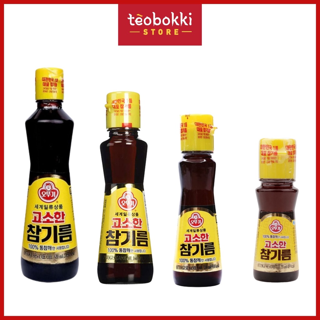 Dầu mè Ottogi Hàn Quốc chai 55ml, 500ml