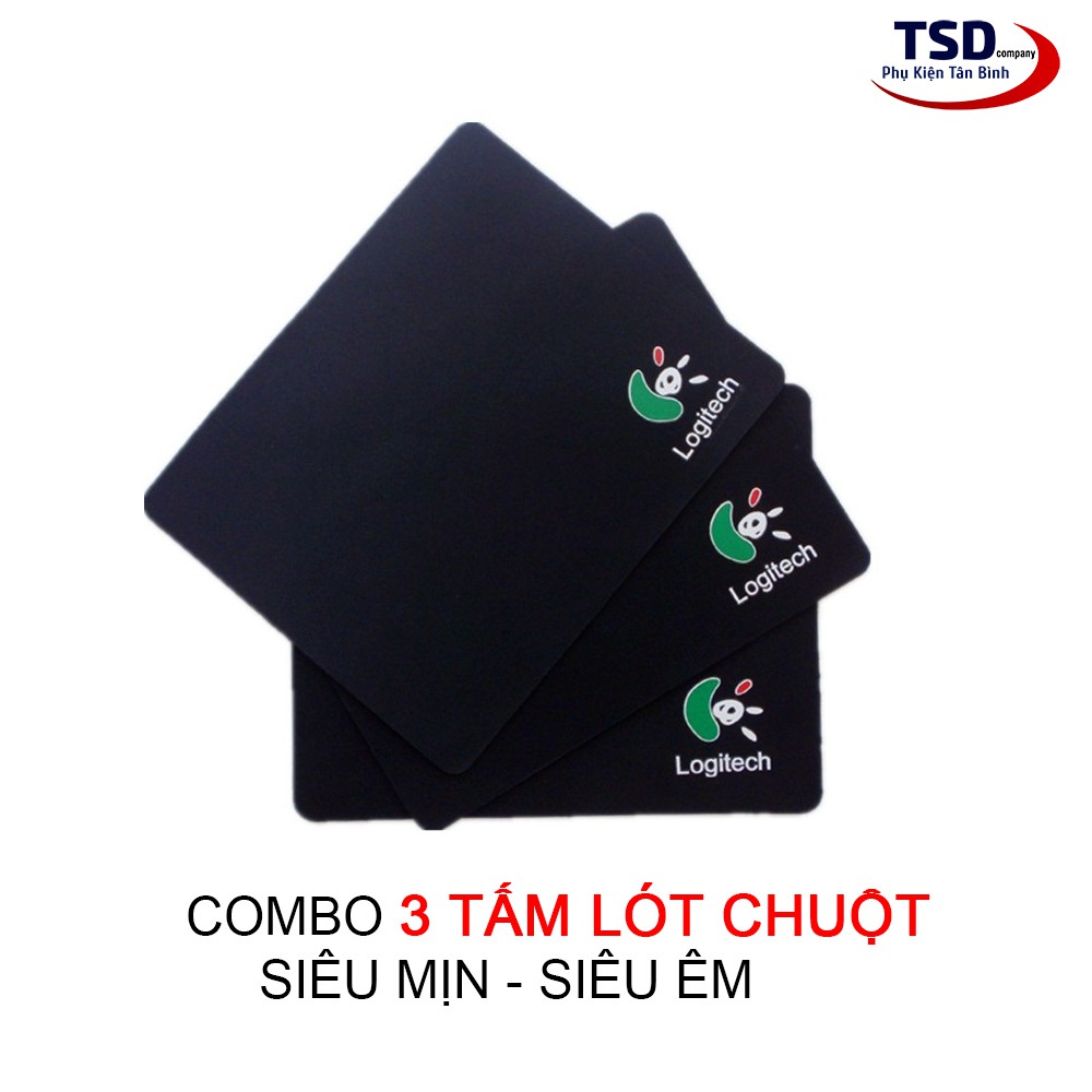 Combo 3 Miếng Lót Chuột Logitech Loại Tốt