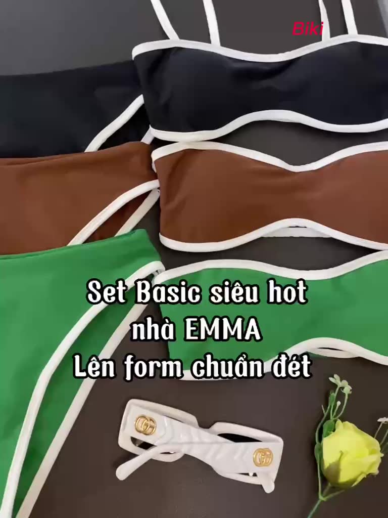 Bikini Viền Trơn Có Mút Ngực EMMA (Hàng Loại 1) | BigBuy360 - bigbuy360.vn