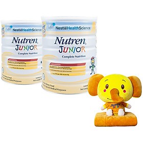 [Tặng Bộ mền gối Nutren] combo 2 Sữa bột Nutren Junior 800g