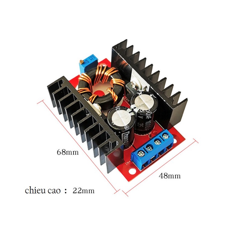 Mô-đun TĂNG điện áp  150W DC10-32V đến DC12-35V