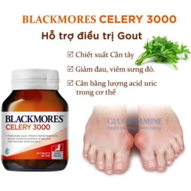 Viên uống giảm Gout Celery 3000 Blackmores Úc - Mẫu mới