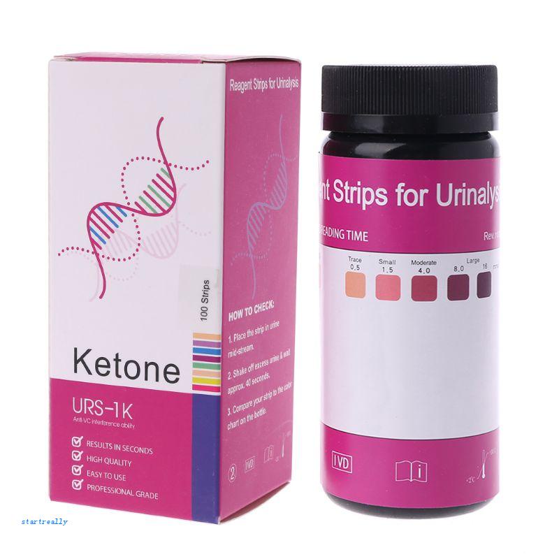 Bộ 100 Que Thử Ketosis Dùng Kiểm Tra Hàng Ngày Và Giám Sát Keto