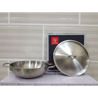 Wok (Chảo sâu lòng) Inox 304 Be Home 28cm