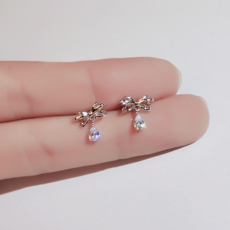 Bông tai JIUDUOLAN đính đá zircon thanh lịch xinh xắn thời trang cho nữ