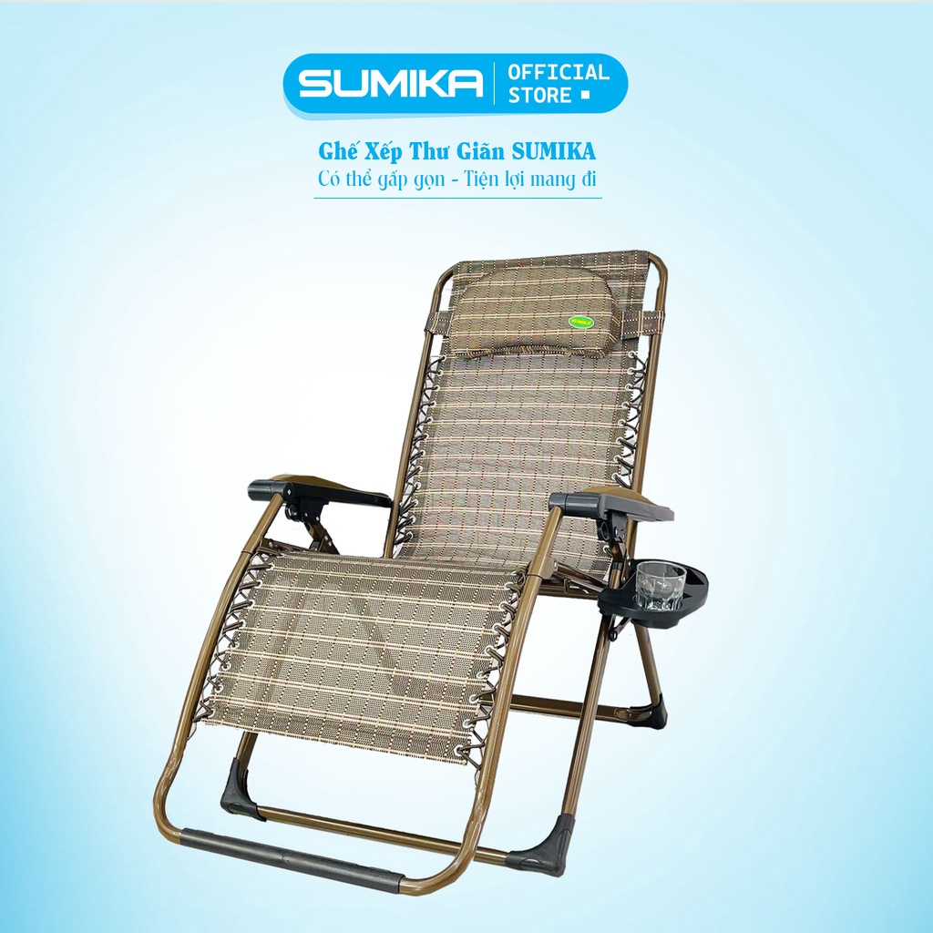 Ghế xếp thư giãn SUMIKA 638 - bề rộng 73cm, tải trọng 300kg