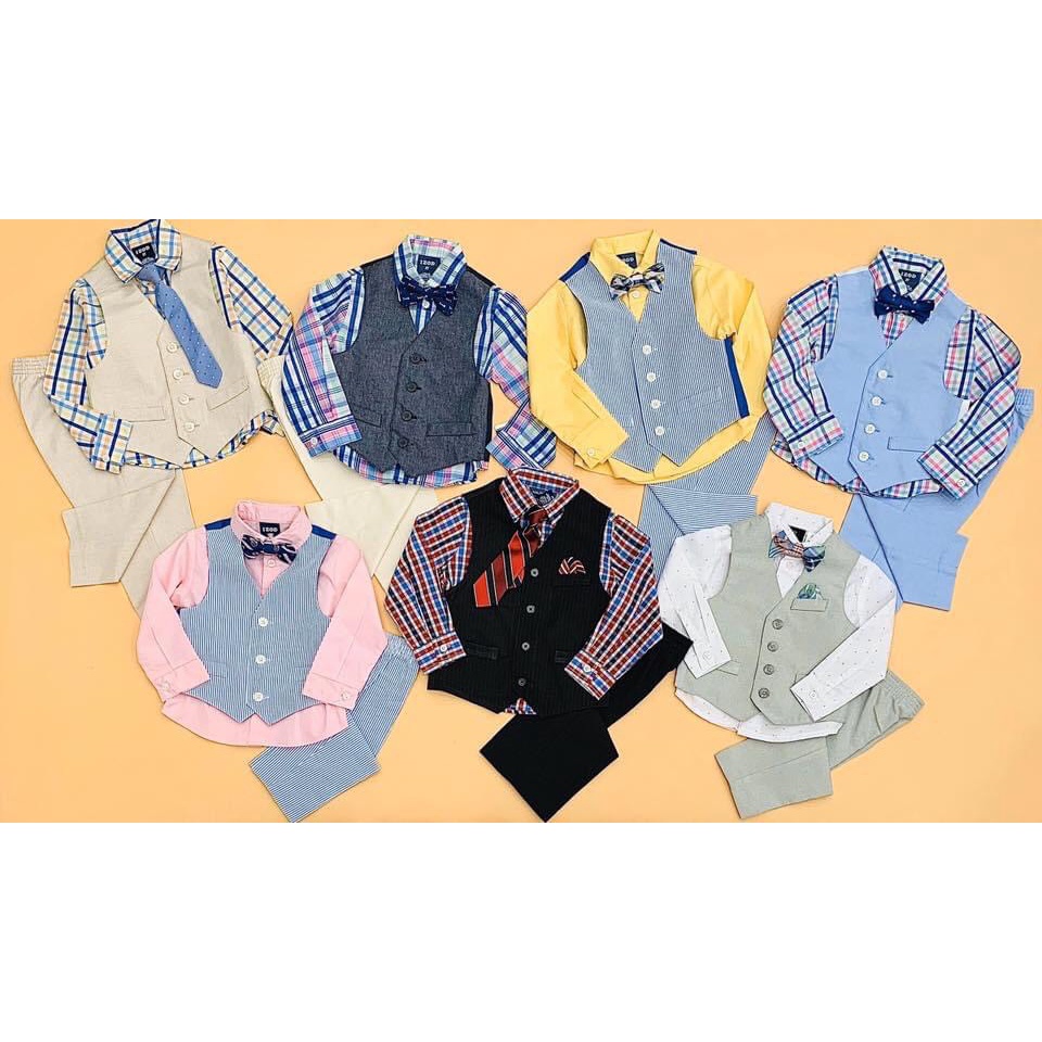 Set vest bé trai xuất dư hiệu IZOD