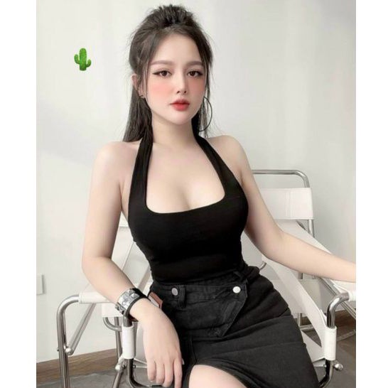 Áo yếm tròng cổ trơn siêu hot(B.c)