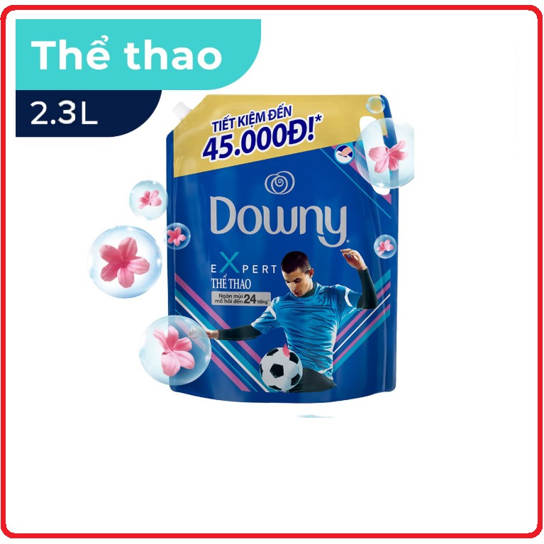 Nước Xả DOWNY Hương Nước Hoa Túi 2,4L/2,2L