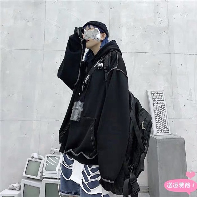 Áo hoodie viền chỉ nổi | BigBuy360 - bigbuy360.vn