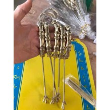 Móc đồng lồng chim khuyên, yến, chào mào, chích chòe, họa mi chất liệu cao cấp bền đẹp Phụ kiện Kabosa