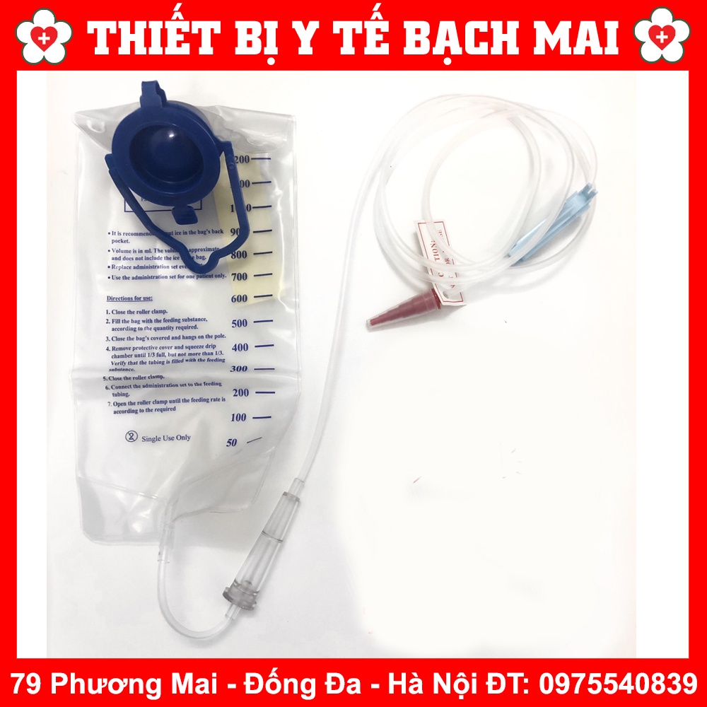 [TÚI + DÂY TRUYỀN] BỘ DỤNG CỤ TÚI TRUYỀN THẢI ĐỘC CAFE ENEMA, TÚI SÚC RUỘT THẢI ĐỘC ĐẠI TRÀNG CÀ PHÊ ENEMA 1200ML